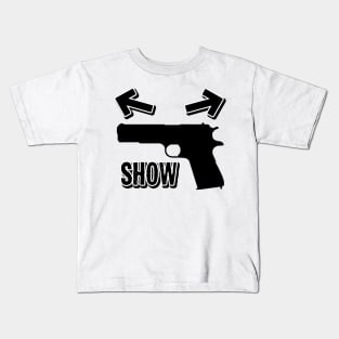 Gun Show Gym Rat Kids T-Shirt